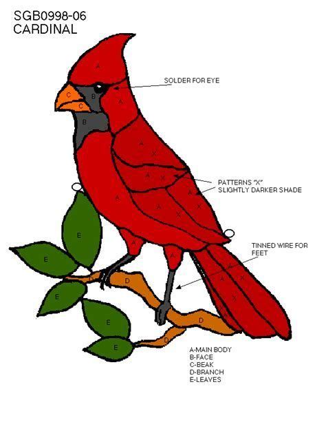 Image Result For Cardinal Bird Template Printable Stained Glass