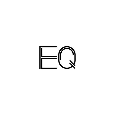 Premium Vector Eq Monogram Logo Design Letter Text Name Symbol