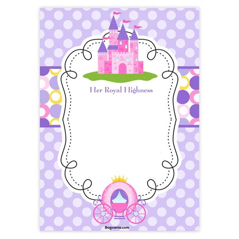 Free, printable birthday invitation templates for kids, adults, and everyone in between. FREE Princess Birthday Invitations - Bagvania FREE ...