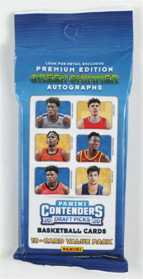 2020 Panini Contenders Draft Picks Basketball Value Pack With 18 Cards Pristine Auction