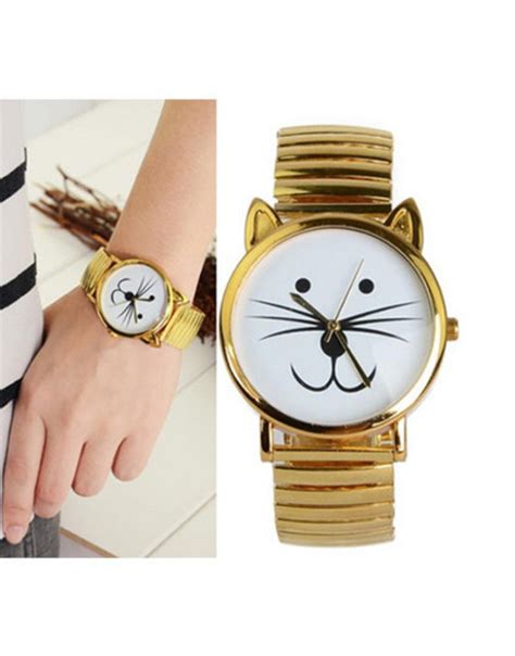 Jewels Cats Cats Gold Kitty Watch Watch Wow Wheretoget