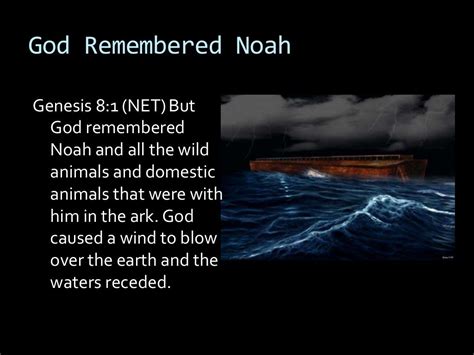 God Remembers Us In The Storm Genesis 8