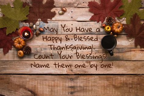 May You Have A Happy And Blessed Thanksgiving Count Your Blessings