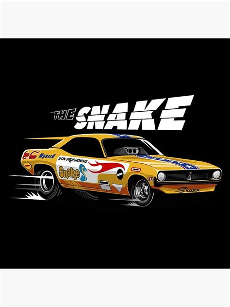 The Snake Don Prudhomme Cuda Poster For Sale By Kevinmertayasa