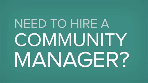 Community Manager Job Description Youtube