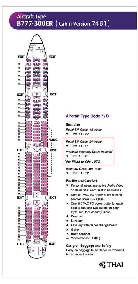 Air China Boeing 777 300er Seat Map