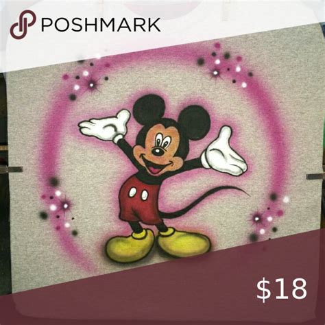 Mickey Mouse Airbrushed T Shirt Custom Made Airbrush T Shirts Mickey