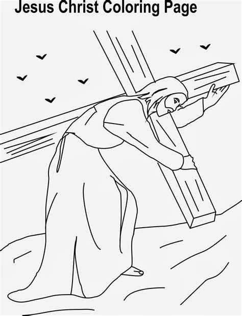 Resurrection jesus christ coloring pages with jesus christ. Jesus Christ Coloring Page ~ Dibujos Cristianos Para Colorear