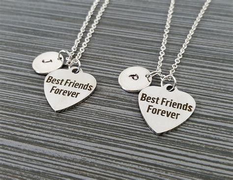 Two Best Friends Forever Necklaces Bff Necklace