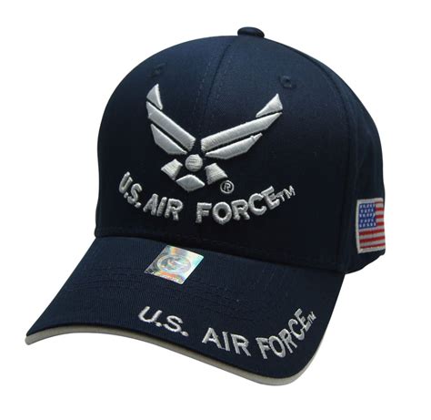 Official Licensed Us Airforce Caphat Embroidered Navywhite