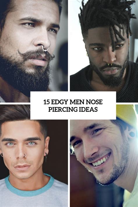 15 Edgy Men Nose Piercing Ideas Styleoholic