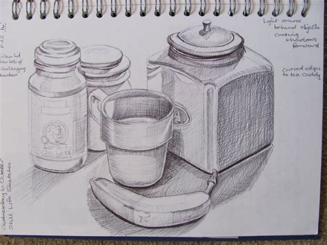 Still Life Sketch Object Drawing Art Drawings Sketches Drawing Sketches