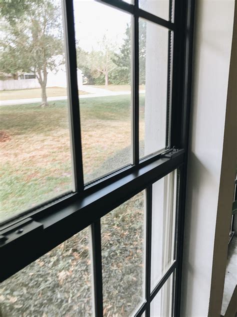 How To Paint Black Window Frames And Panes Within The Grove Black