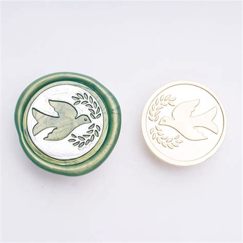 Peace Dove Wax Seal Stamp Peace Dove Stamp Wax Seal Sealing Etsy