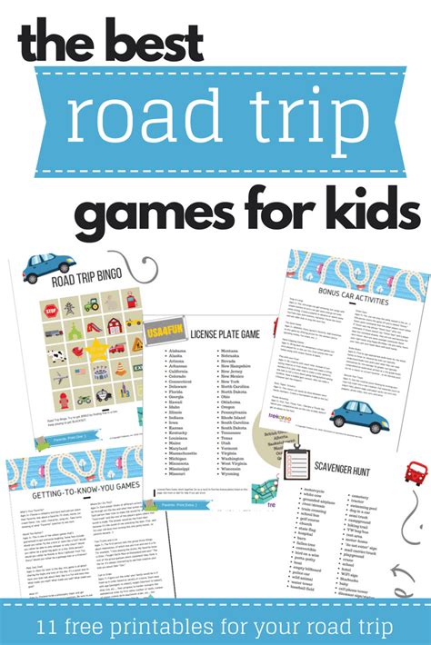 Road Trip Games For Kids 20 Free Printable Road Trip Games