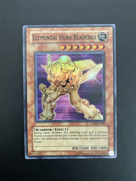Yu Gi Oh Elemental Hero Bladedge Een En007 Eng Super Rare Ebay