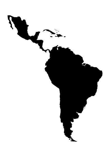 Latin America Map Vetores E Ilustrações Royalty Free Istock