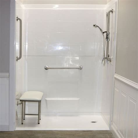 How to replace a shower pan | this old house. 60" x 33" Freedom Wheelchair Accessible Shower, Right drain