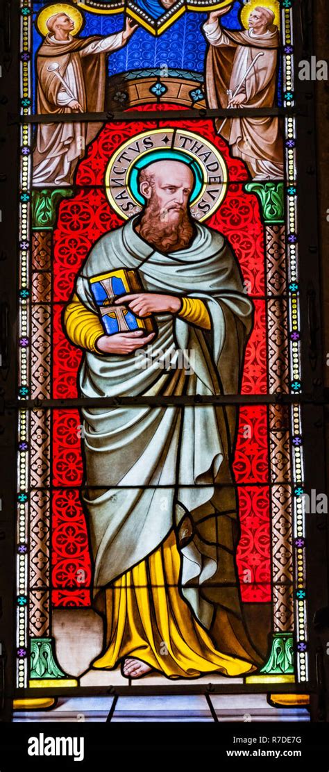 Saint Thadeus Jude Apostle Disciple Stained Glass Baptistery Of Saint