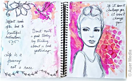 Art Journal Sketchbook Ideas Inspiration Flip Through