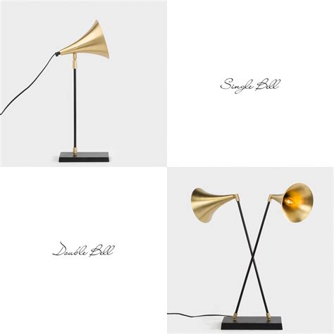 With A Striking Contemporary Look Our Bengal Gramophone Table Lamps