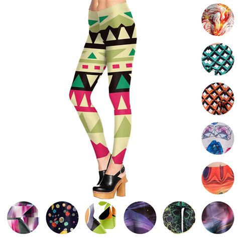 Abstract Geometric Full Print 3d Yoga Pants Sports Jogging Leggings Coloful Triangle Pants