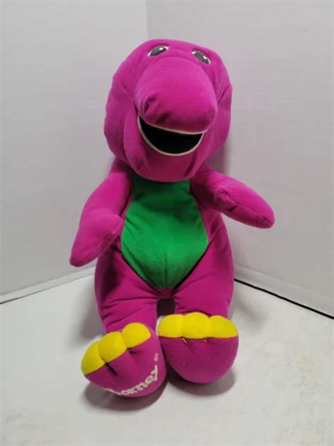 VINTAGE BARNEY THE Purple Dinosaur Talking Plush Doll Playskool 71245