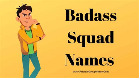 Badass Squad Names【2024】best Funny And Cool Names List