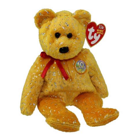 Ty Decade The Th Anniversary Bear Blue Beanie Baby Mwmt For