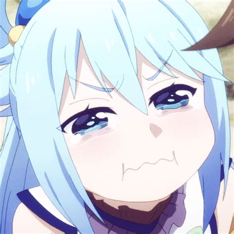 Aqua Crying Aqua Anime Expressions Anime Anime Crying