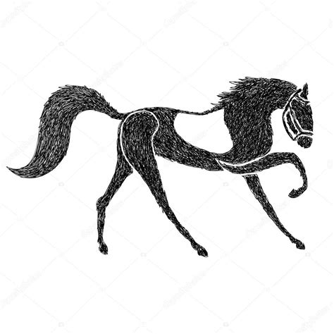Hand Drawn Horse — Stock Vector © Nata Art 7570867
