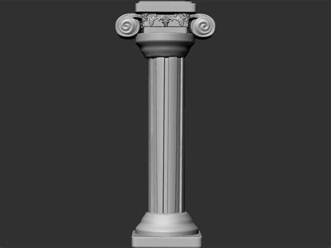 Pillar Column 3d Model 3d Printable Cgtrader