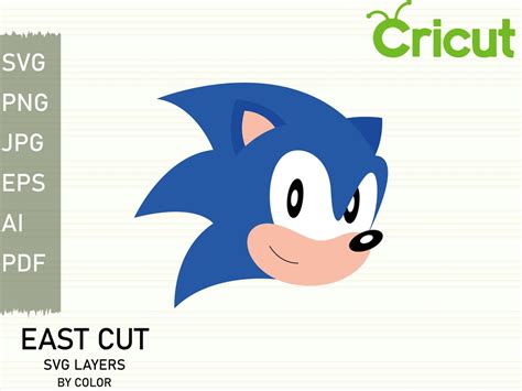 Layered Svg Sonic The Hedgehog Cricut Silhouette Cut File Etsy