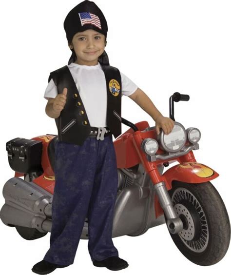 Lil Biker Dude Toddler 1 2 Motorcycle Biker Costume Ebay