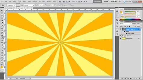 How To Create A Starburst In Photoshop Youtube