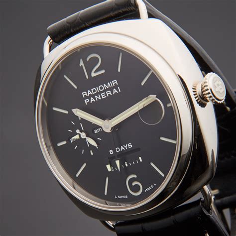 Panerai Radiomir 8 Days Gmt Manual Wind Pam 200 Pre Owned