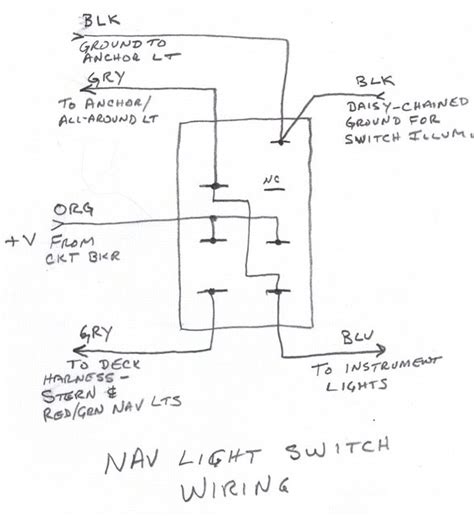 Nav Light Switch Wriring Diagram Club Sea Ray