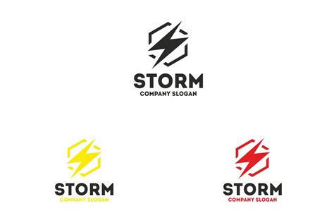Storm Logo Creative Logo Templates ~ Creative Market
