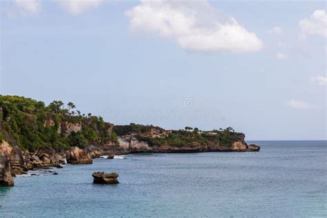 Beautiful Coastal Scenery Along The Bali Coastline Stock Image Image