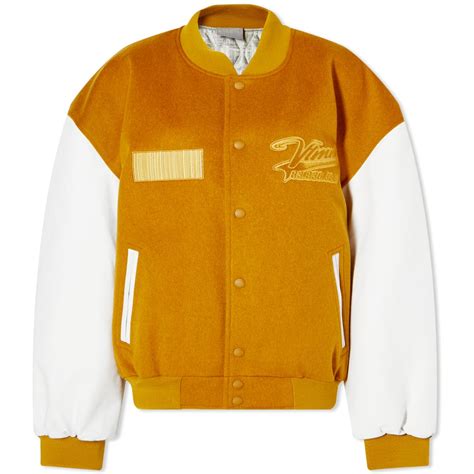Vtmnts Varsity College Jacket Mustard And White End