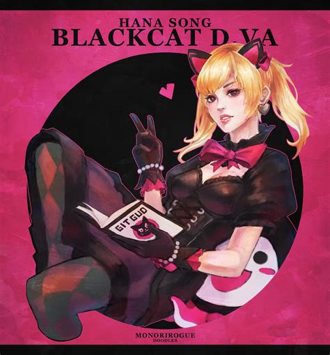 blackcat dva doodle by monorirogue on deviantart