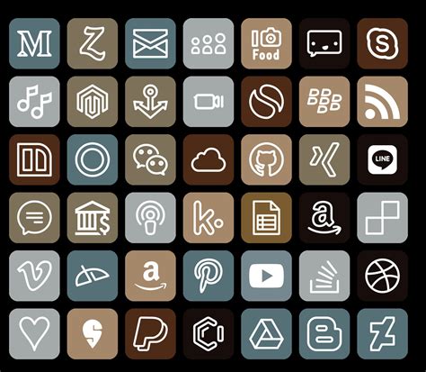 Beige Colors Ios14 App Icons Pack For Home Screen Ipad App Etsy