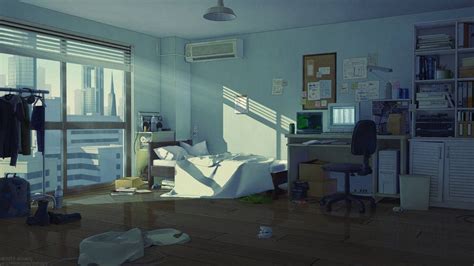 Anime Bedroom Backround By Shinasty Living Room Background Scenery