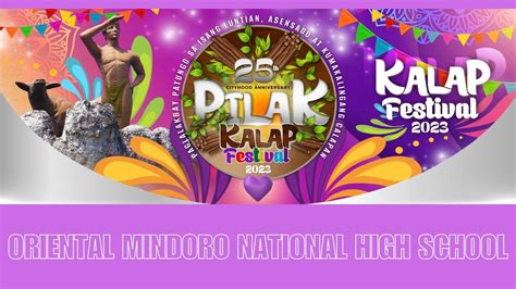 Pilak Kalap Festival 2023 Oriental Mindoro National High School Youtube