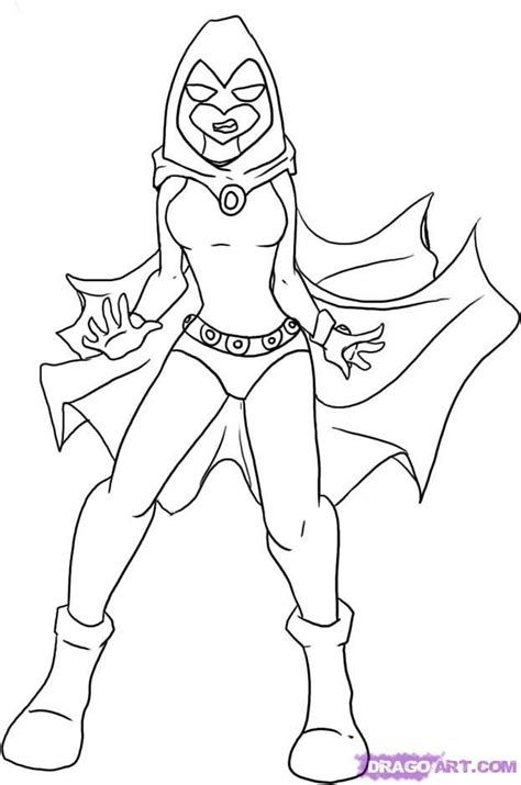 We have collected 38+ raven teen titans coloring page images of various designs for you to color. Teen Titans Raven Coloring Page - Coloring Home