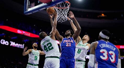 Nba Roundup Joel Embiid Leads 76ers Past Celtics For Sixth Straight Victory