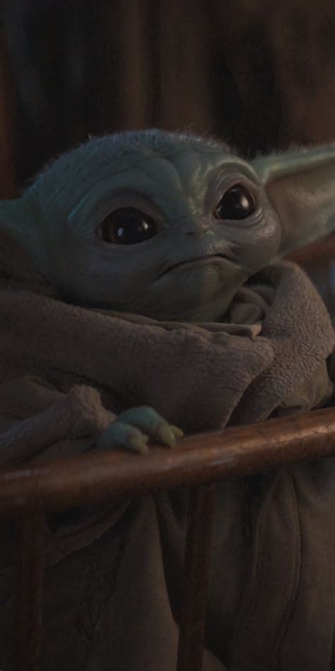 1080x2160 Cute Baby Yoda From Mandalorian One Plus 5t