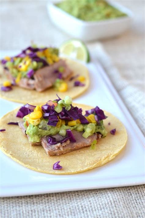 If it wasn't already obvious, the most important part of this recipe is the fish. Ahi Tuna Tacos - Fit Foodie Finds | Seafood delight recipe ...