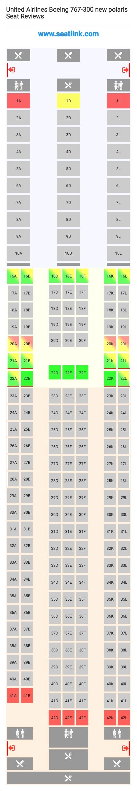 Boeing 767 300 Seating Chart