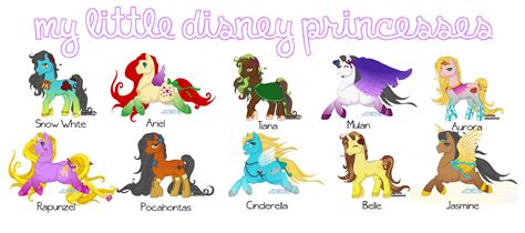 My Little Disney Princesses By Blaiseastra On Deviantart